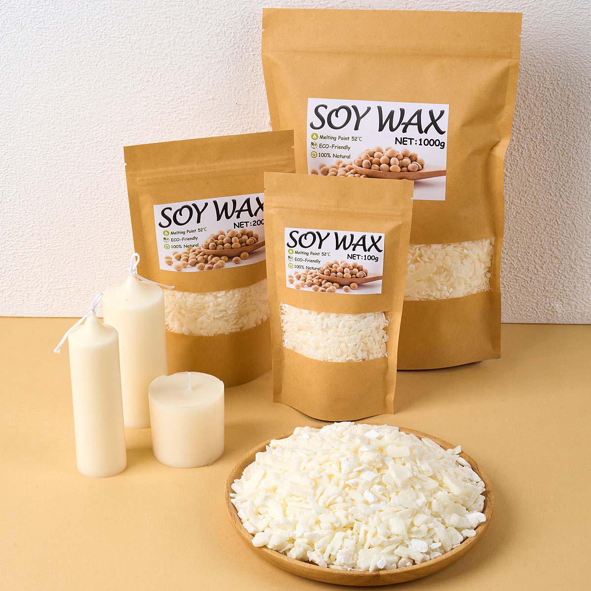 Candle Making Tips - 1 Pounds Pure White Soy Wax