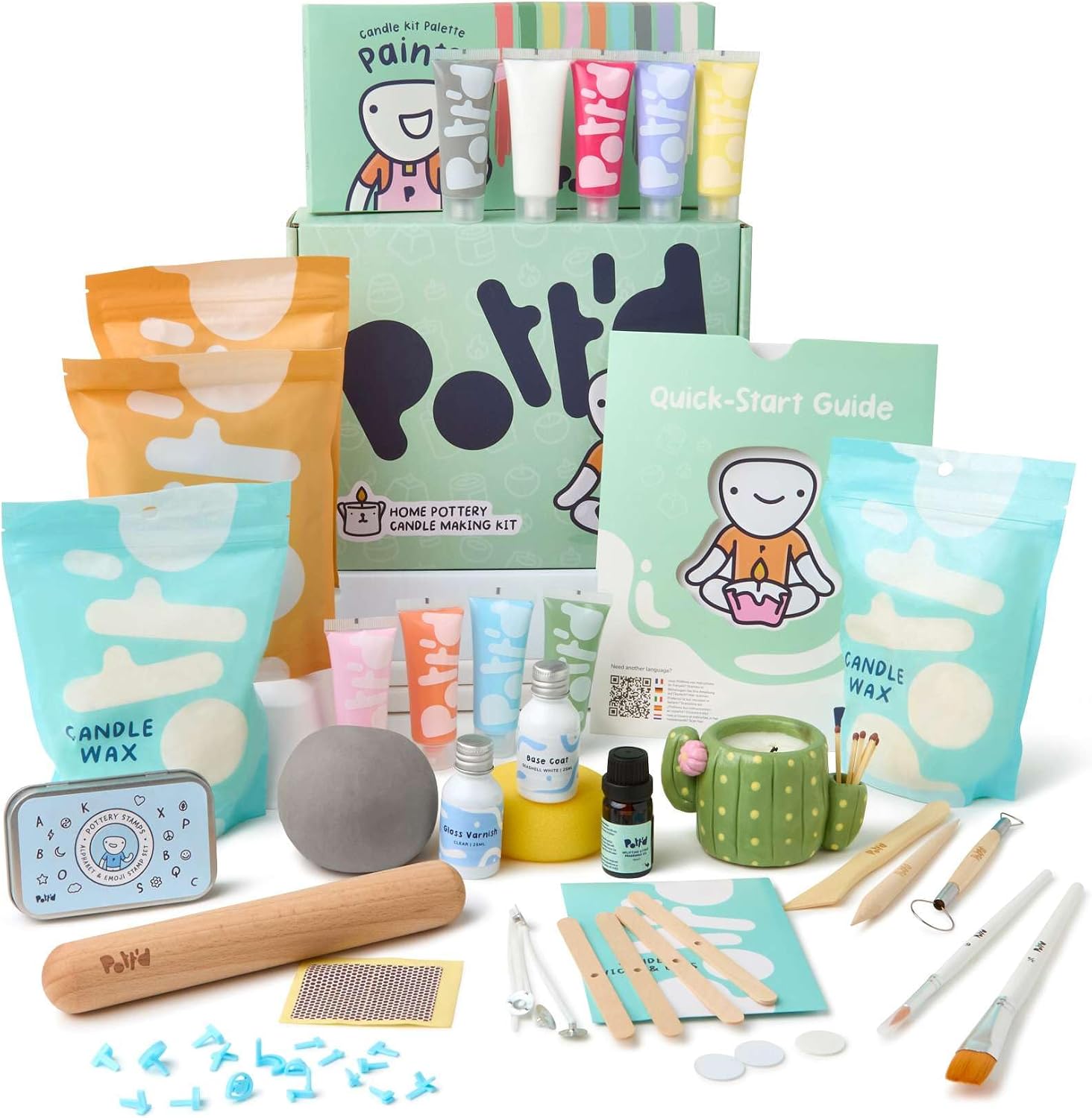 Candle Making Kit For Adults - Home Pottery Candle Making Kit, DIY