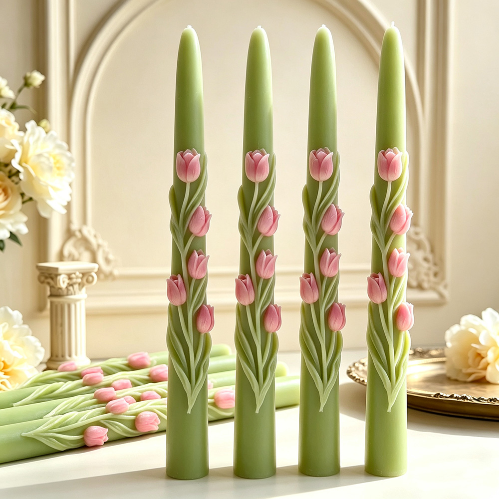 Long Pole Flower Taper Candle  - огляд і ціна Candle Making Tips