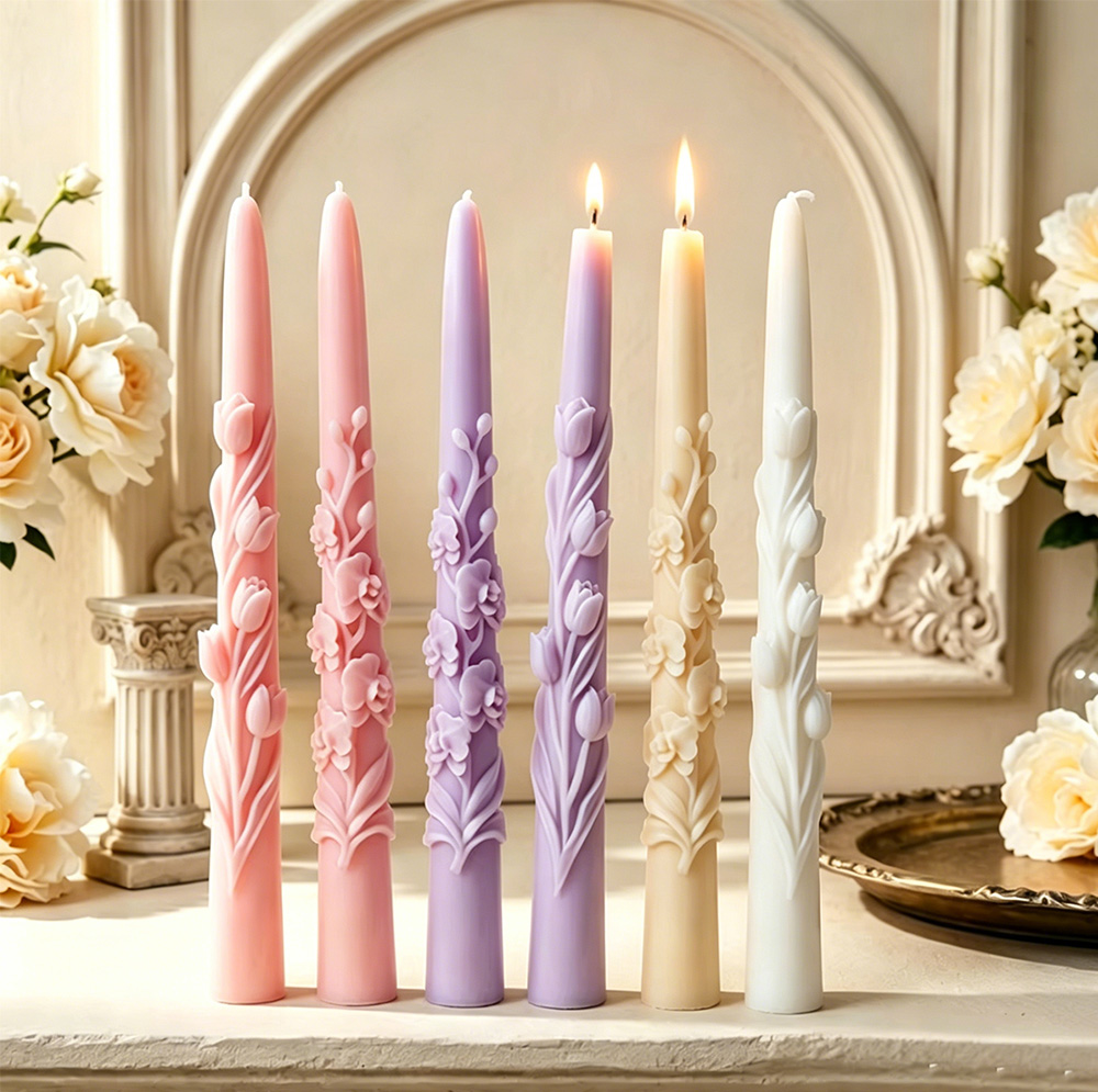 Long Pole Flower Taper Candle  - огляд і ціна Candle Making Tips