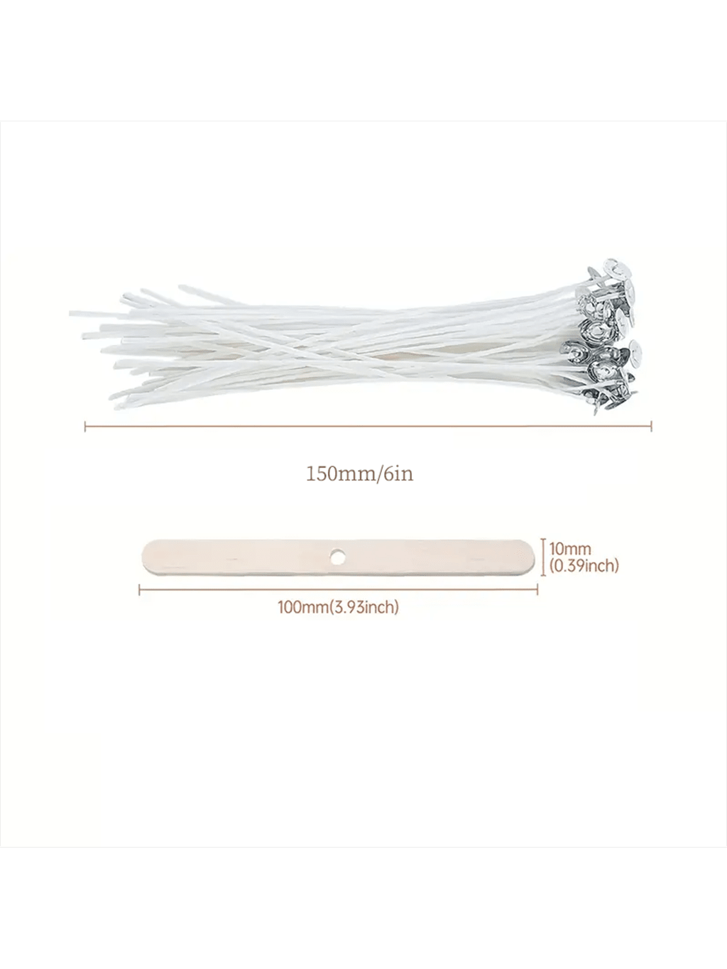 100Pcs Cotton Candle Wick 15cm - огляд і ціна Candle Making Kit For Adults