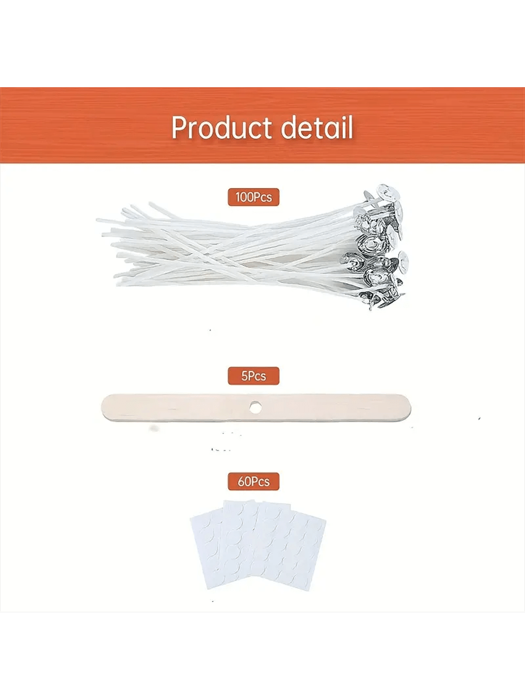 100Pcs Cotton Candle Wick 15cm - огляд і ціна Candle Making Kit For Adults
