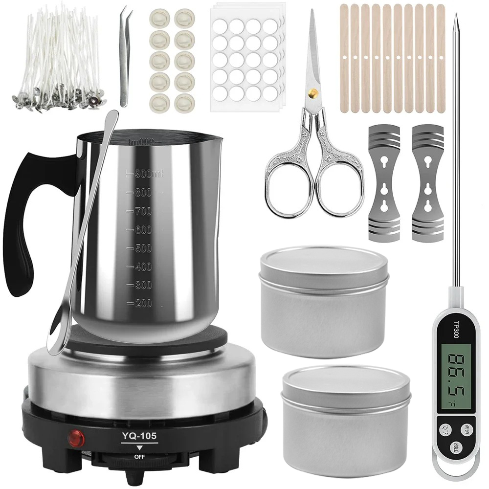 Candle Pouring Pot with Electr - огляд і ціна Candle Making Kit For Adults