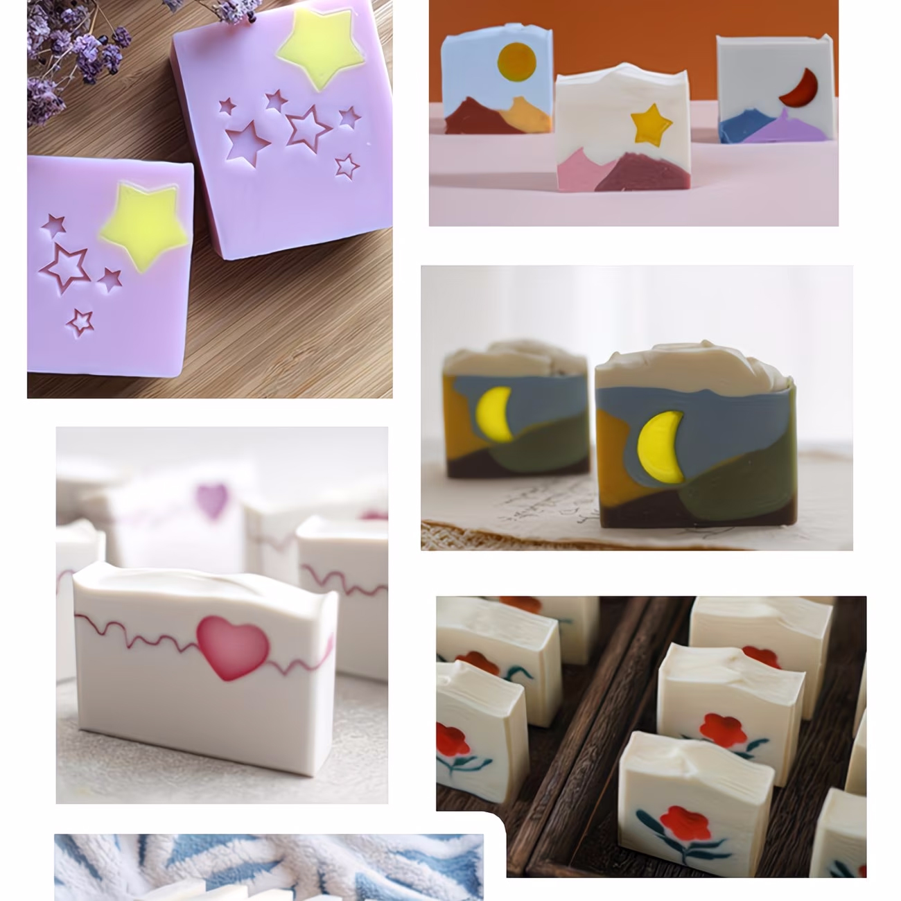 Silicone Tube Mold Star Heart  - огляд і ціна Candle Making Youtube