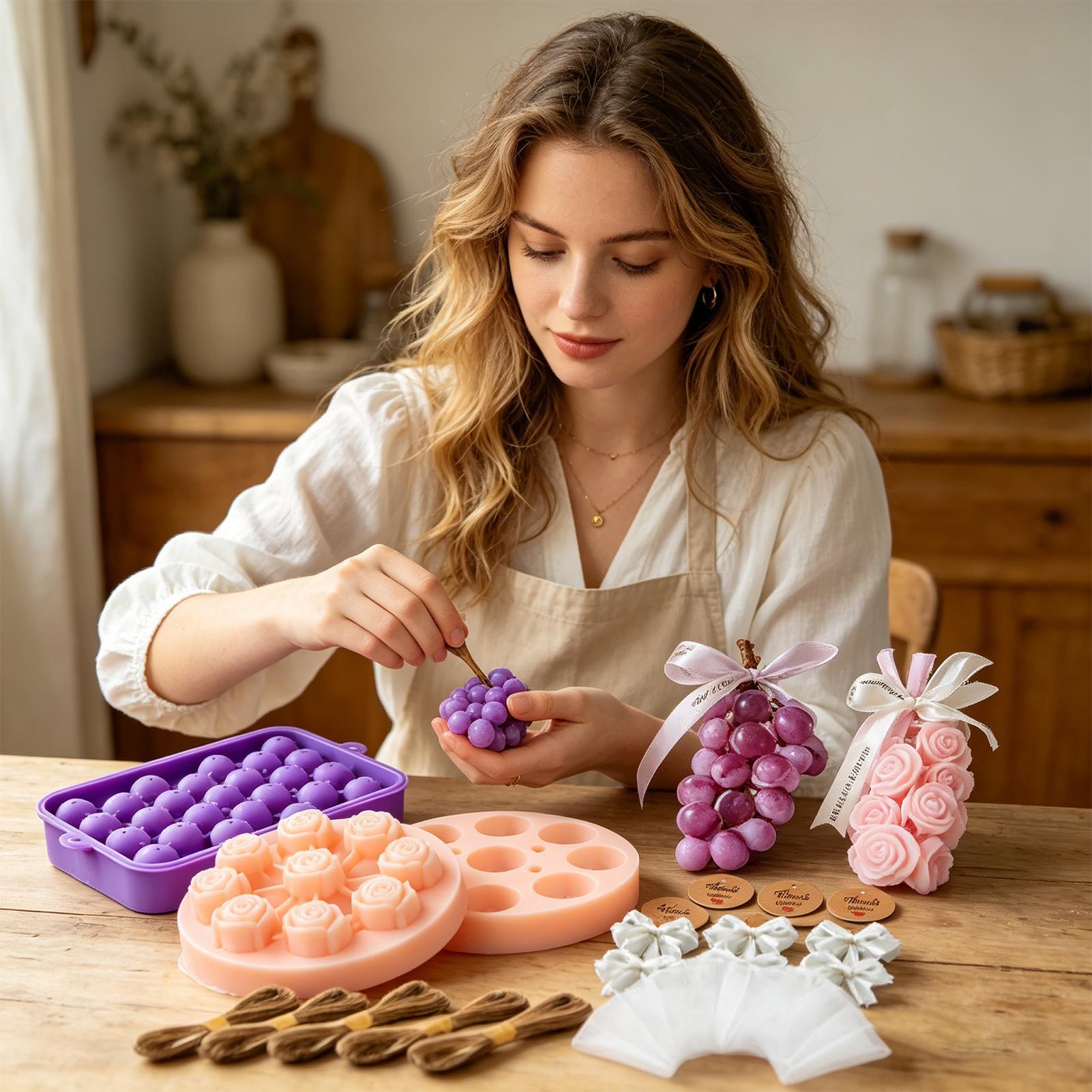 DIY Soap Making Kit DIY Grape  - огляд і ціна Candle Making Kit For Adults