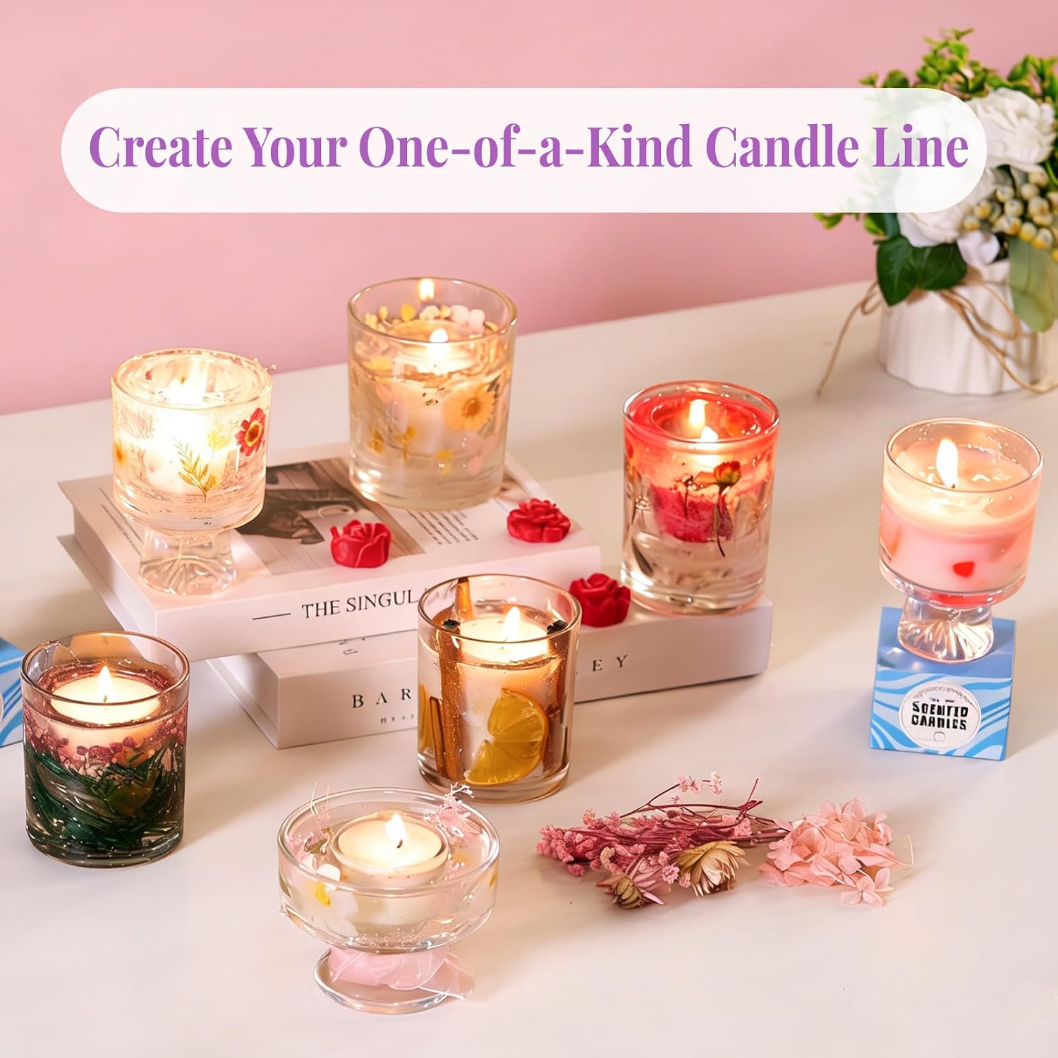 2-in-1 Soy & Jelly Wax DIY Can - огляд і ціна Candle Making Kit For Adults