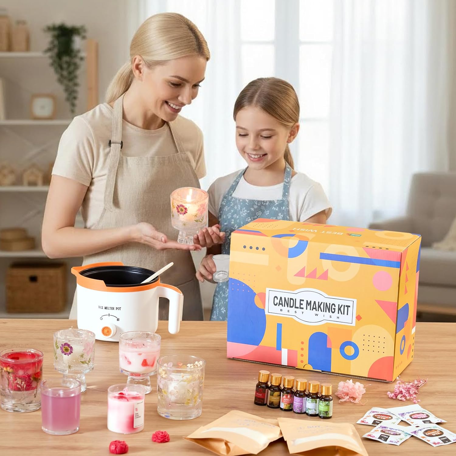 2-in-1 Soy & Jelly Wax DIY Can - огляд і ціна Candle Making Kit For Adults