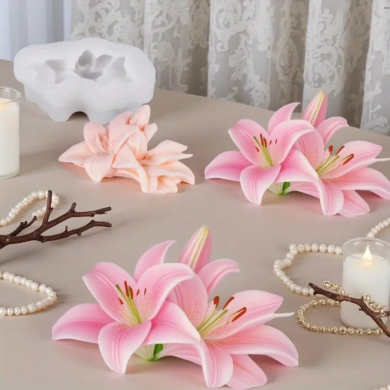 Rose Silicone Molds For DIY Fl - огляд і ціна Candle Making Kit For Adults