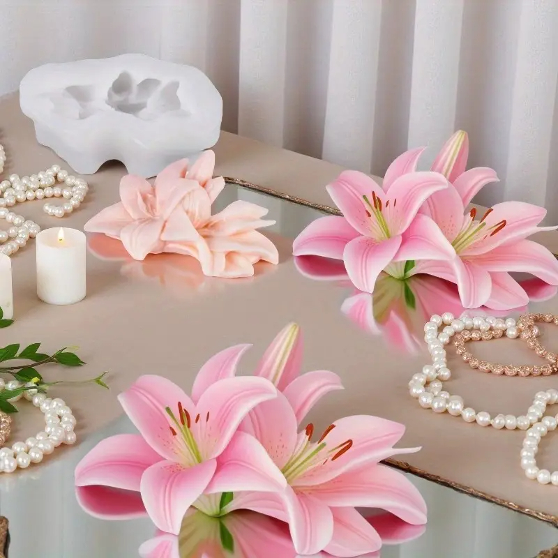Rose Silicone Molds For DIY Fl - огляд і ціна Candle Making Kit For Adults