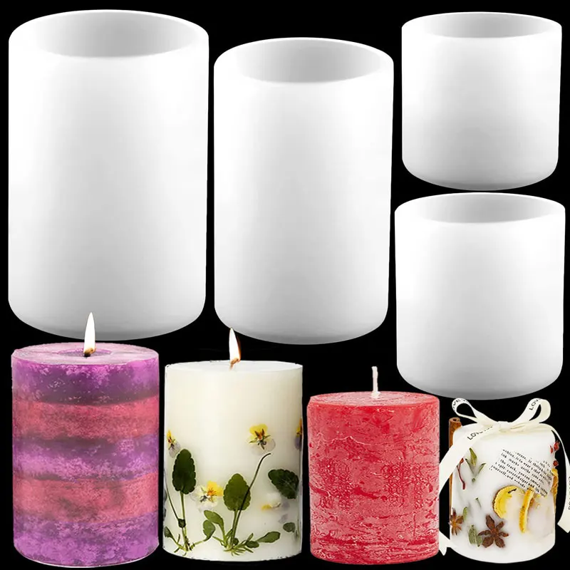 Cylinder Silicone Candle Molds - огляд і ціна Candle Making Tips